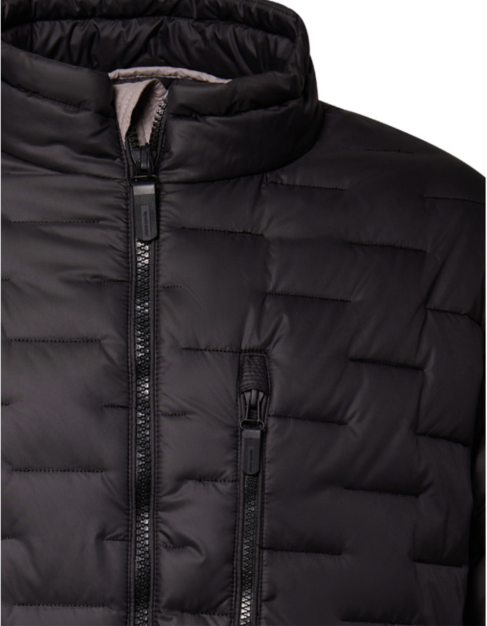 Cazadora Pierre Cardin Hombre Acolchada Negra - Tecnología FutureFlex Repelente Agua