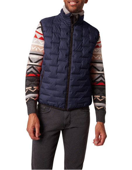 Chaleco Acolchado Azul Marino Pierre Cardin | Diseño Único