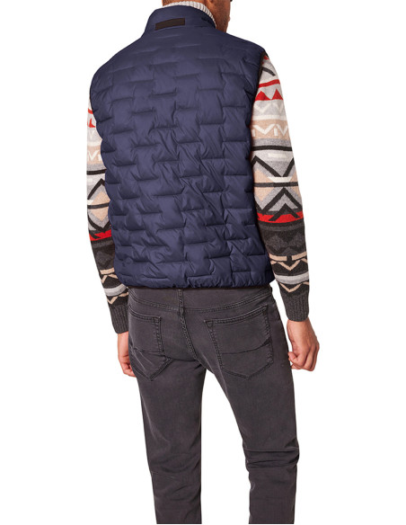 Chaleco Acolchado Hombre Pierre Cardin Azul Marino - Tecnología FutureFlex