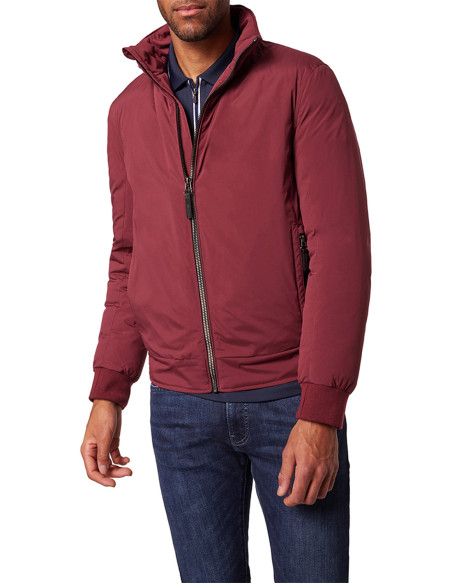 Cazadora Bomber Pierre Cardin Hombre Acolchada Burdeos - Chaqueta Invierno C8 10130