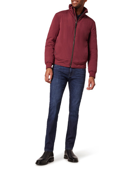 Cazadora Bomber Pierre Cardin Hombre Acolchada Burdeos - Chaqueta Invierno C8 10130