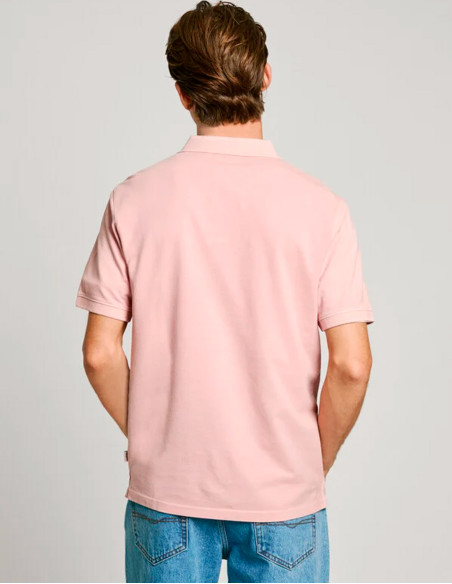 Polo Pepe Jeans Slim Fit en rosa claro - Piqué - Hombre | ManzanosModa