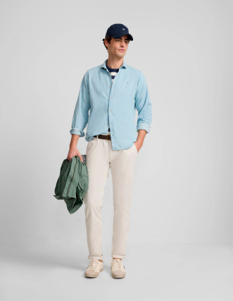 Pantalón chino beige Silbon | Estilo casual para hombre