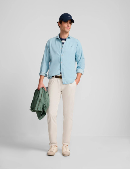 Pantalón chino beige Silbon | Estilo casual para hombre