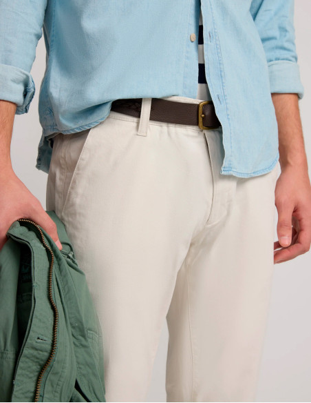 Pantalón chino beige Silbon | Estilo casual para hombre