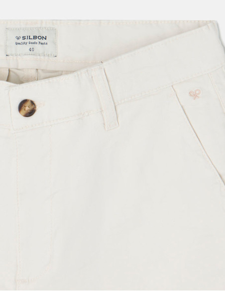 Pantalón chino beige Silbon | Estilo casual para hombre