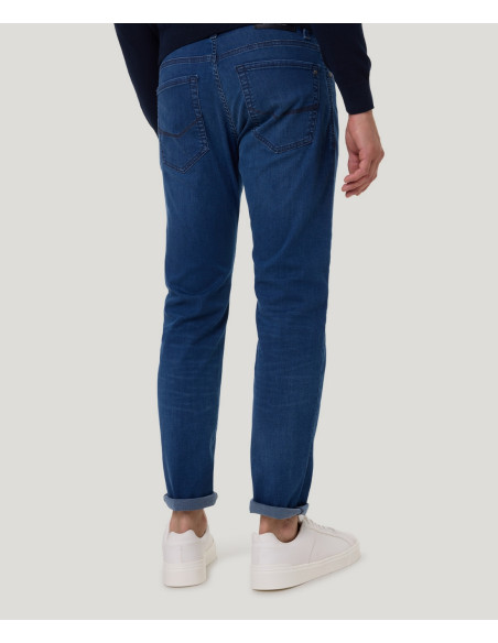 Vaqueros Pierre Cardin Lyon Tapered Fit Hombre - Azul Clásico