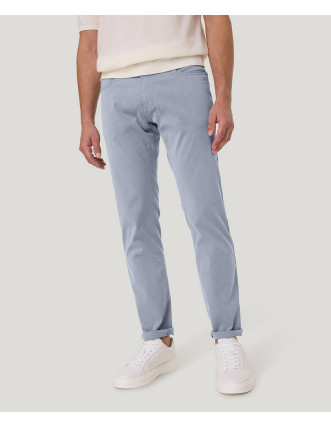 Pantalón Pierre Cardin Lyon Azul Tapered Fit 5 Bolsillos Hombre
