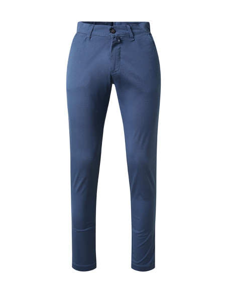 Pantalón Chino Pierre Cardin Calais Azul Peonia - Ajuste Regular Hombre