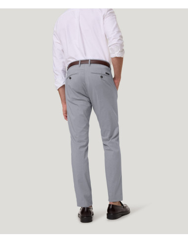 Pantalón Chino Pierre Cardin Calais Tapered Fit Gris Perla - Hombre