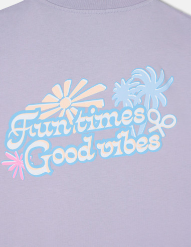 Camiseta Hombre Silbon Fun Times Púrpura | Manzanos Moda
