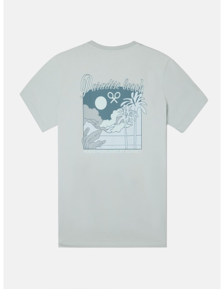 Compra la Nueva Camiseta Silbon Hombre Paradise Beach Verde! Exclusiva en SILBON España