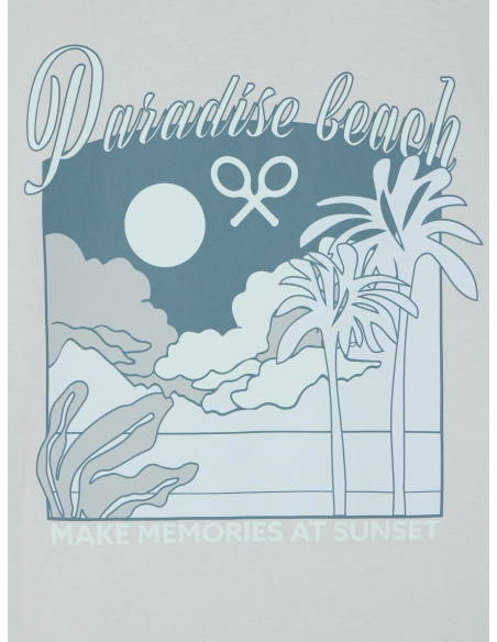 Compra la Nueva Camiseta Silbon Hombre Paradise Beach Verde! Exclusiva en SILBON España