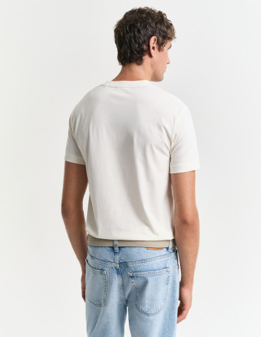 Camiseta Gant Graphic Cream - 100% Algodón Ecológico