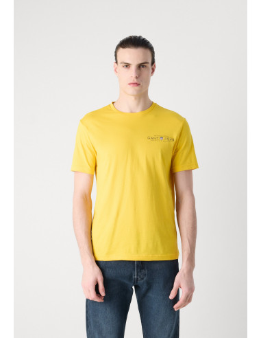 GANT PRINTED GRAPHIC CAMISETA DAFFODIL YELLOW