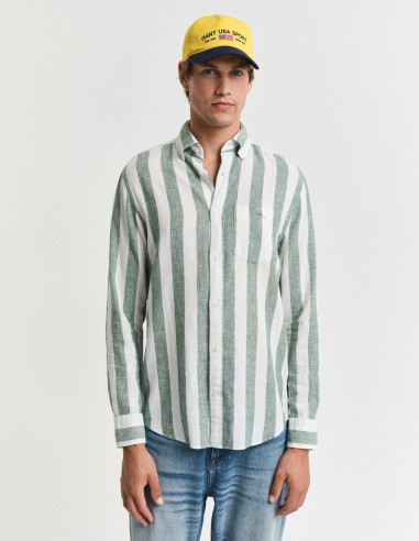 Camisa Gant Hombre Regular Fit Lino Algodón | Manzanos Moda