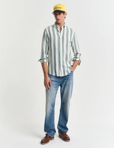 Camisa Gant Hombre Regular Fit Lino Algodón | Manzanos Moda