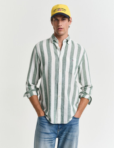 Camisa Gant Hombre Regular Fit Lino Algodón | Manzanos Moda