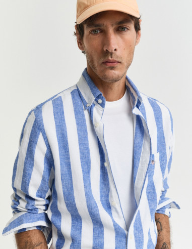 Camisa Hombre Gant Regular Fit Lino Algodón | Manzanos Moda