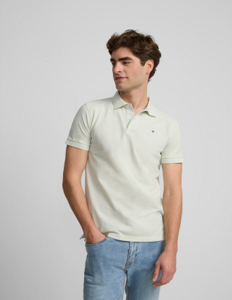 Clásica Polo Verde Claro de Silbon para Hombres - Elegante y Atemporal