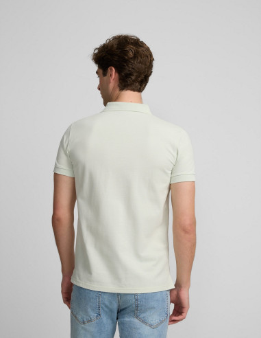 Clásica Polo Verde Claro de Silbon para Hombres - Elegante y Atemporal Clásica Polo Verde Claro de Silbon para Hombres - Elegante y Atemporal