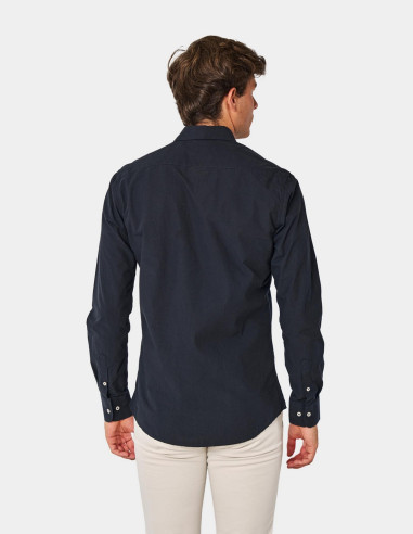 Camisa Hombre Spagnolo Azul Marino Manga | Manzanos Moda