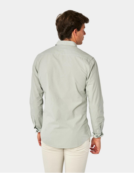 Camisa de Manga Larga Smart Cutaway - Spagnolo Verde Claro