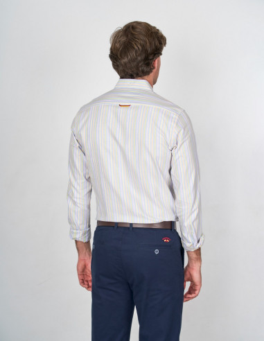 Camisa Hombre Spagnolo Oxford Rayas | Manzanos Moda