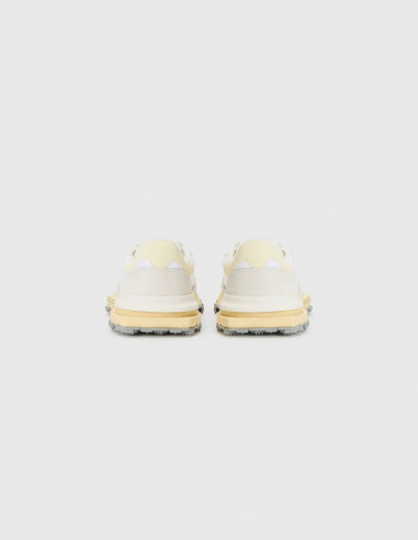 Sandalias color crema con suela de goma multicolor Sandalias color crema con suela de goma multicolor