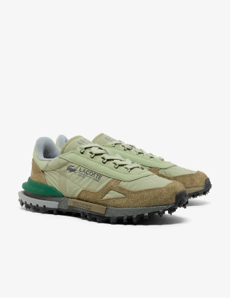Zapatilla Lacoste verde y beige 2