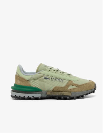 Zapatilla Lacoste verde y beige