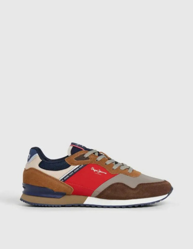 Zapato de cuero color camel con suela ondulada Zapato de cuero color camel con suela ondulada