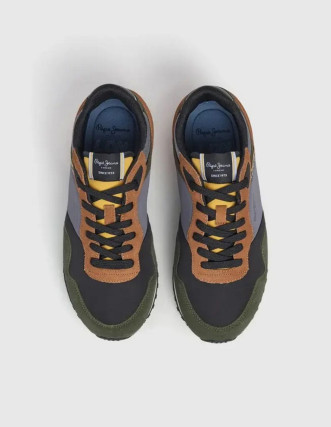 Zapatillas deportivas para correr de ante verde 2