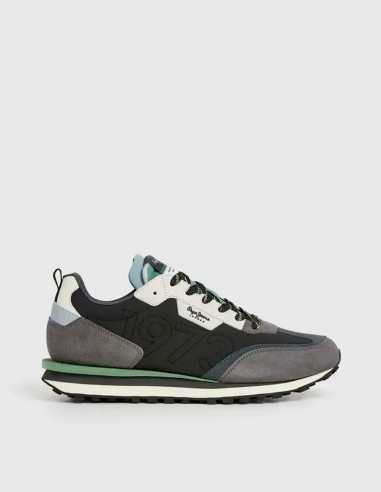 Zapatillas deportivas bajas de ante gris Zapatillas deportivas bajas de ante gris