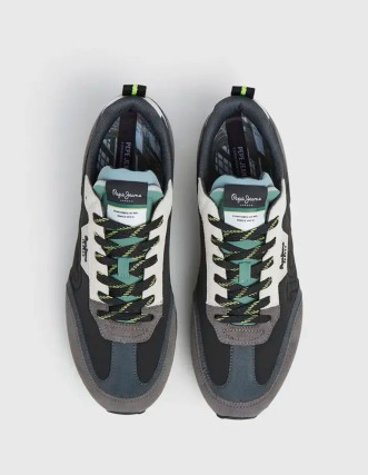 Zapatillas deportivas bajas de ante gris 2