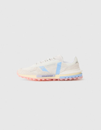 Zapatillas blancas con detalles en azul claro 2