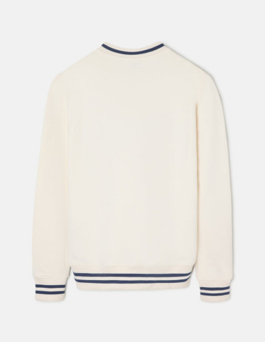 Sudadera Silbon Retro Lettering Crema | Manzanos Moda