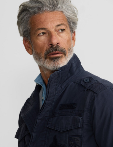 Chaqueta Militar Hombre Azul Marino con | Manzanos Moda