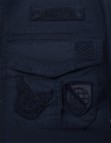 Chaqueta Militar Hombre Azul Marino con | Manzanos Moda