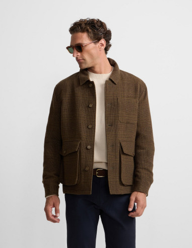 Chaqueta Mujer Príncipe de Gales Marrón con | Manzanos Moda