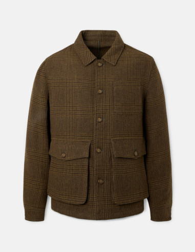 Chaqueta Mujer Príncipe de Gales Marrón con | Manzanos Moda