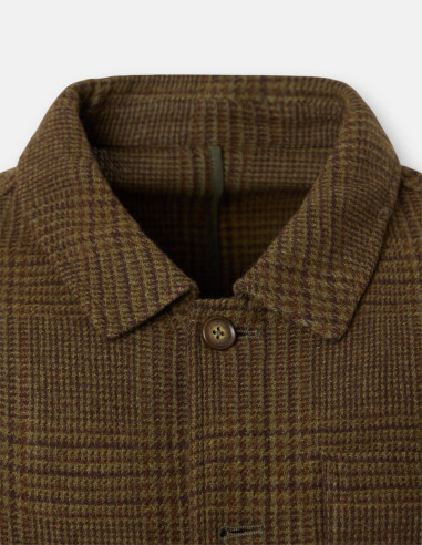 Chaqueta Mujer Príncipe de Gales Marrón con | Manzanos Moda