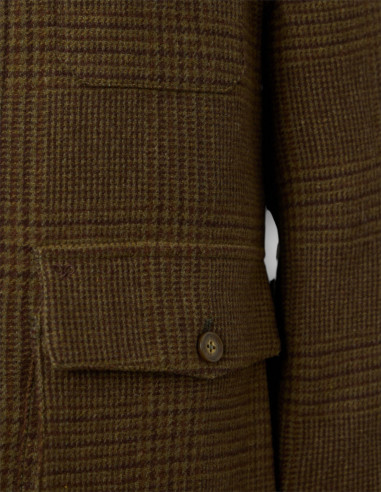 Chaqueta Mujer Príncipe de Gales Marrón con | Manzanos Moda