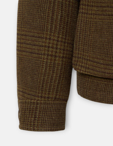 Chaqueta Mujer Príncipe de Gales Marrón con | Manzanos Moda