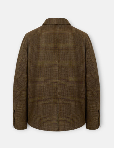 Chaqueta Mujer Príncipe de Gales Marrón con | Manzanos Moda
