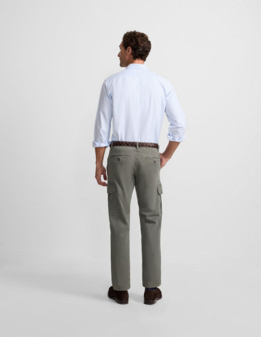 Pantalón Cargo Verde Hombre Silbon Slim Fit | Manzanos Moda