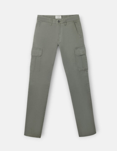Pantalón Cargo Verde Hombre Silbon Slim Fit | Manzanos Moda