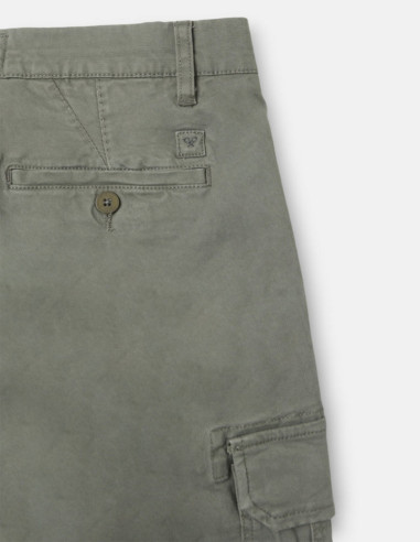 Pantalón Cargo Verde Hombre Silbon Slim Fit | Manzanos Moda