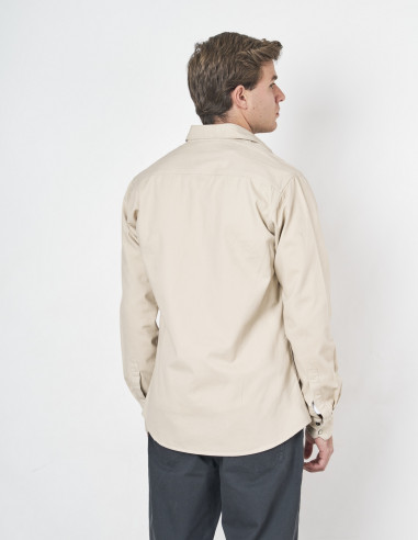 Sobrecamisa Spagnolo Oversize Beige con | Manzanos Moda