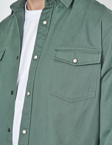 Sobrecamisa Spagnolo Verde Oversize con | Manzanos Moda